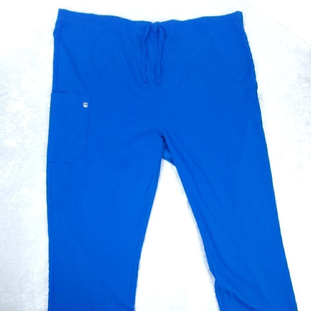 Maevn Blue Stylish Medical Workwear Scrub Pants Size XL